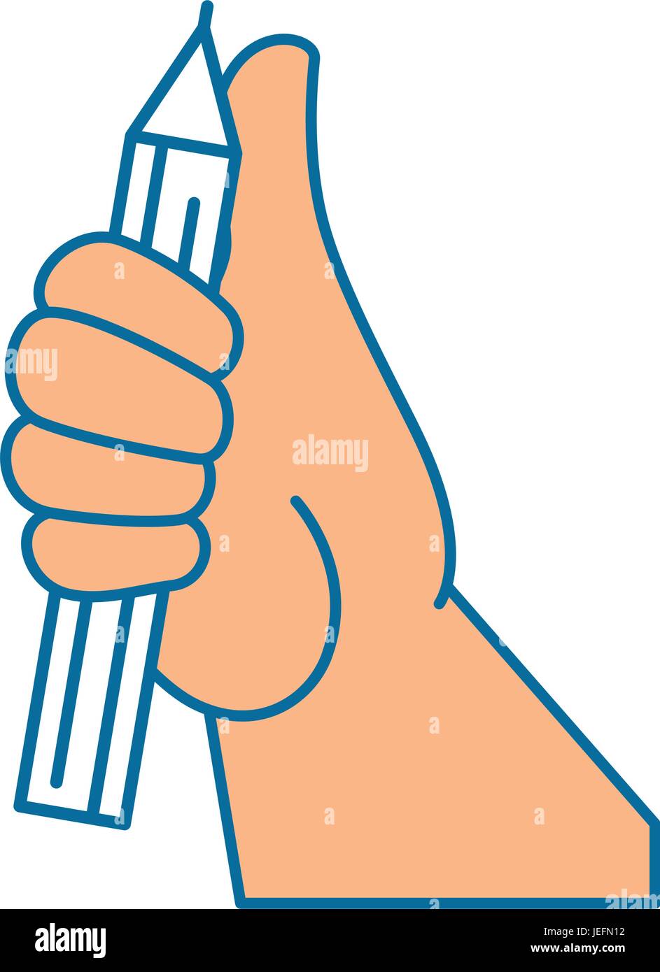 Hand Holding A Pencil Icon Over White Background Vector Illustration Stock Vector Image Art Hand Holding A Pencil Icon Over White Background Vector Illustration Stock Vector Image Art