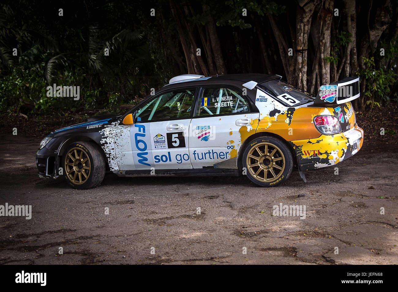 Sol Rally Barbados Day 1 Stock Photo - Alamy