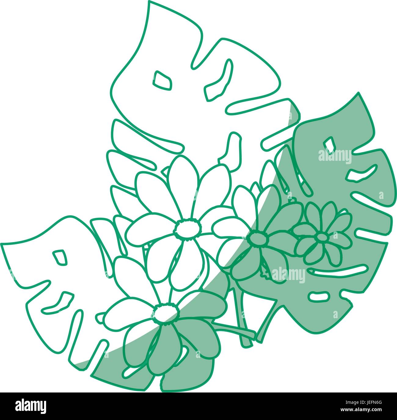 tropical leaves design Stock Vector Image & Art - Alamy