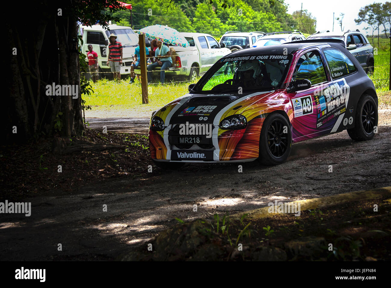 Sol Rally Barbados Day 1 Stock Photo - Alamy