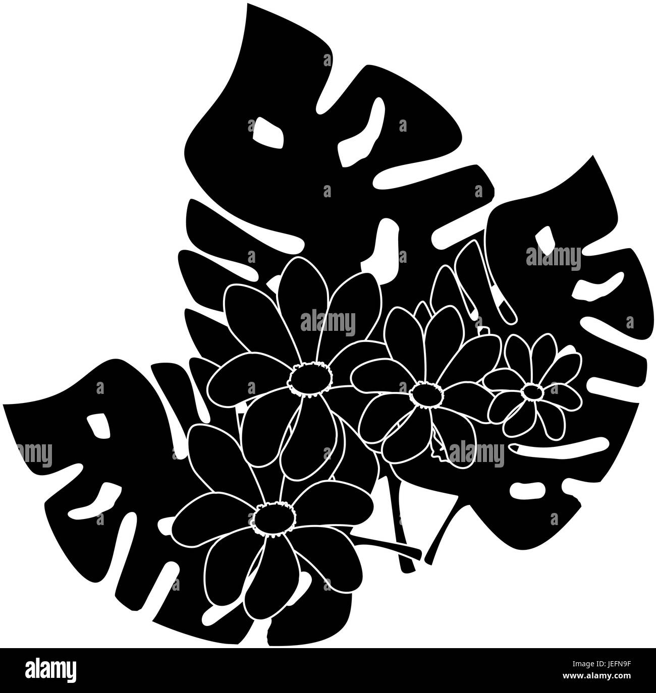 tropical leaves design Stock Vector Image & Art - Alamy