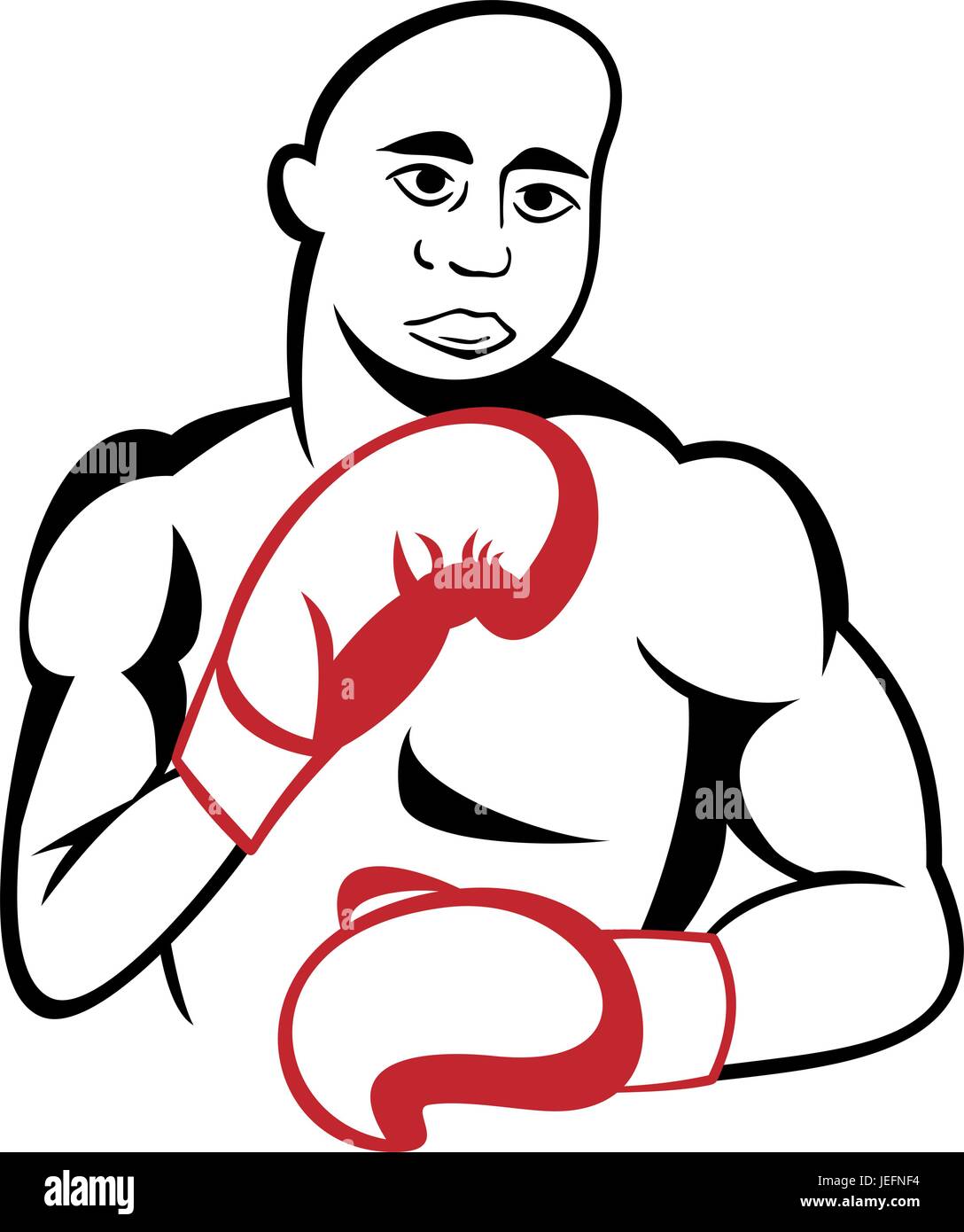Boxer fighter Stock Vector