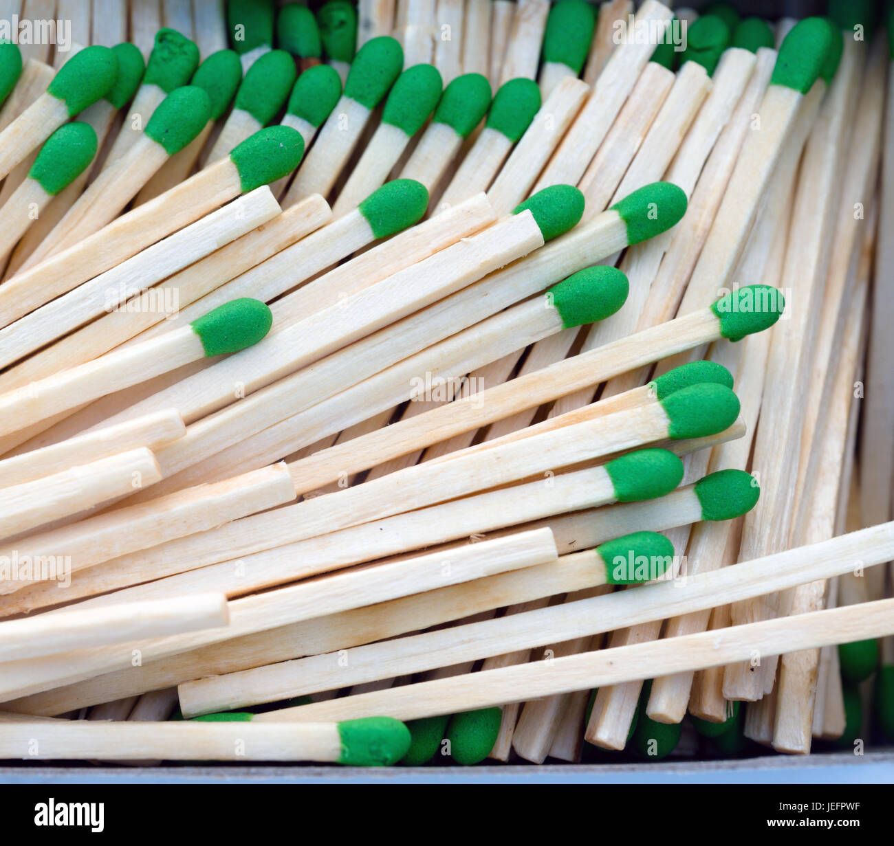 Match Sticks piled in a box to ignite flame Stock Photo Alamy