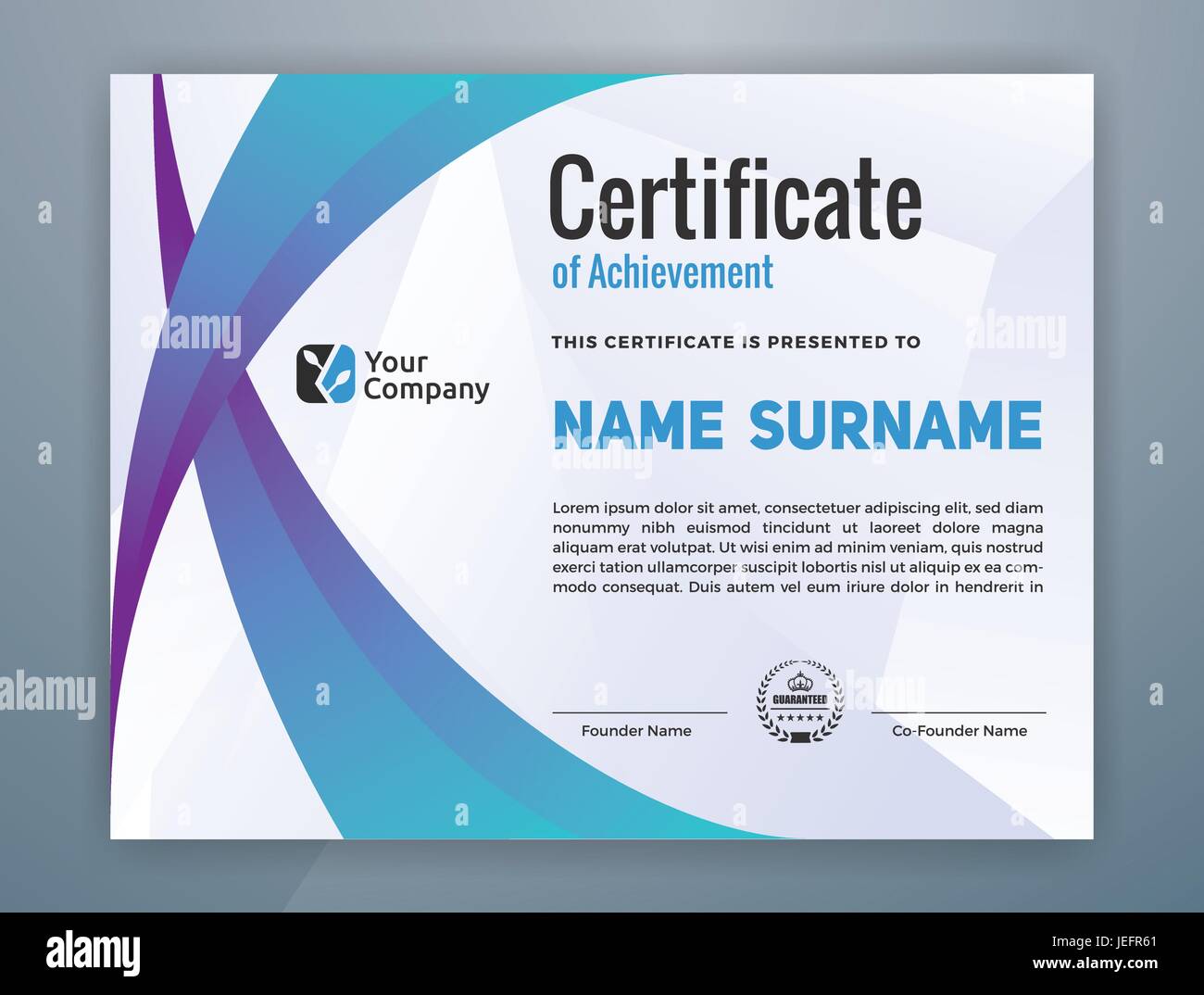 Multipurpose Modern Professional Certificate Template Design for Print ...