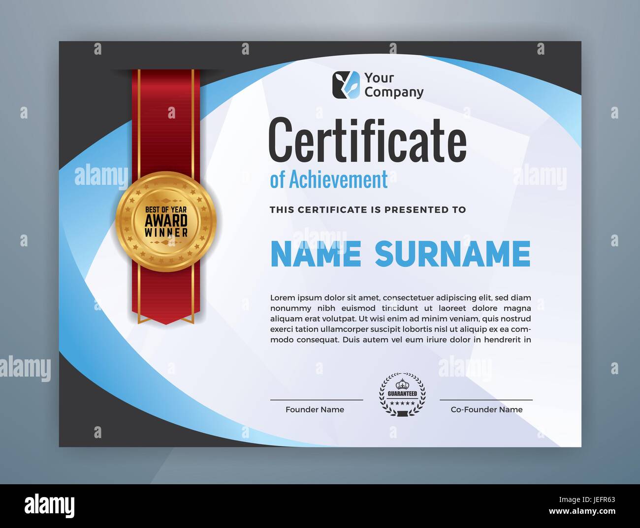 Multipurpose Modern Professional Certificate Template Design for Print ...