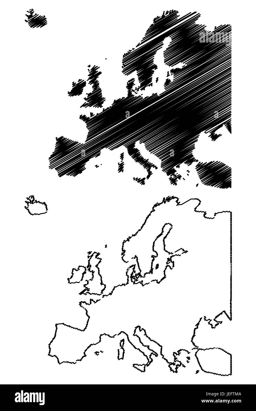 Map of Europe vector illustration Stock Vector Image & Art - Alamy