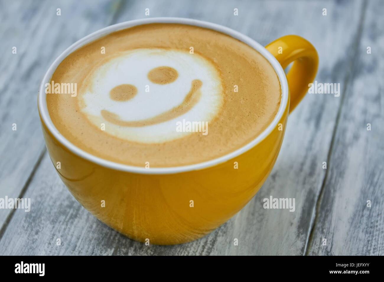 Smiley face latte art hires stock photography and images Alamy