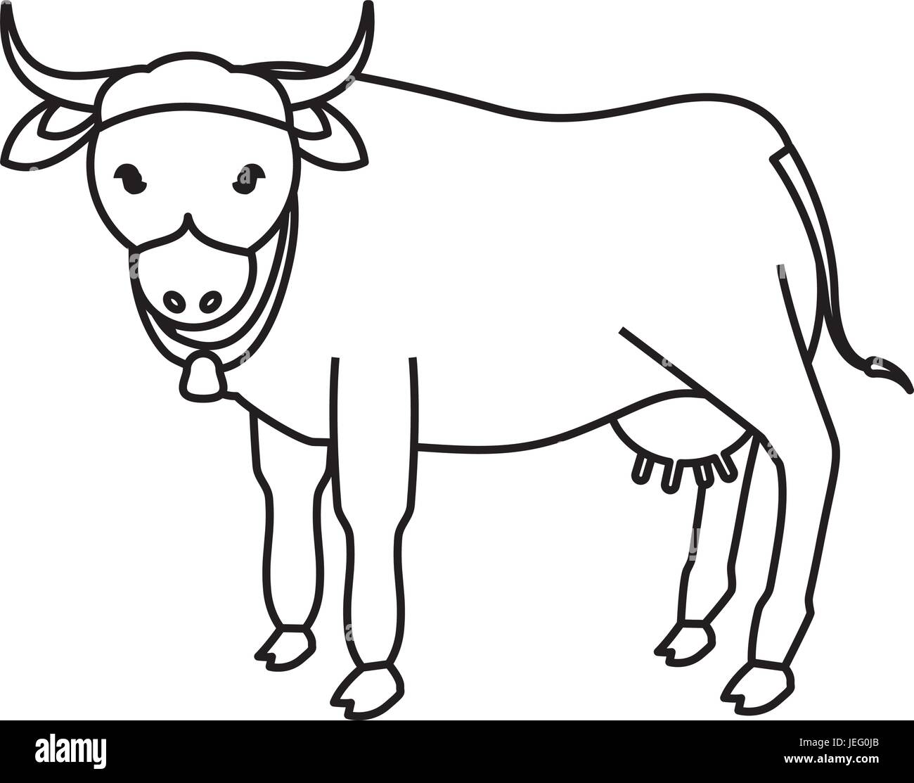 Indian sacrew cow cartoon Stock Vector Image & Art - Alamy