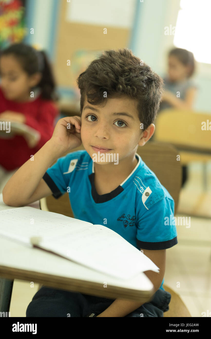 School in Tripoli for Syrian refugee children and interview with