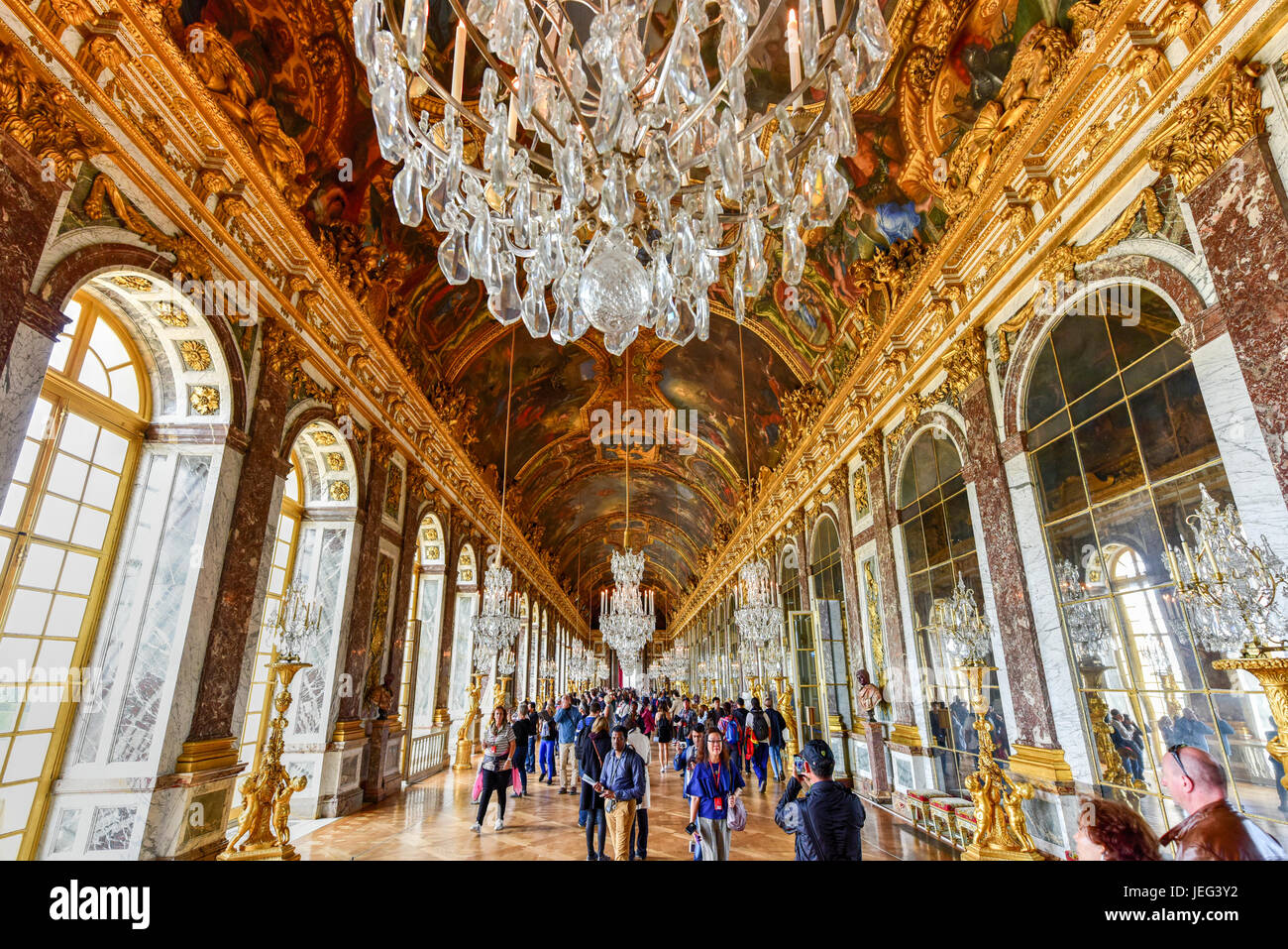 Versailles Hall Of Mirrors High Resolution Stock Photography and Images