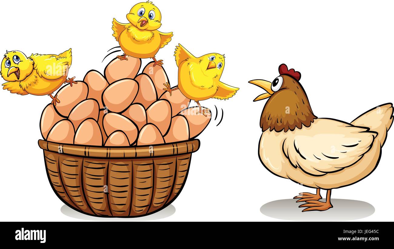 1 Set Chicken Egg Holder Large Capacity Egg Basket Cartoon Hen