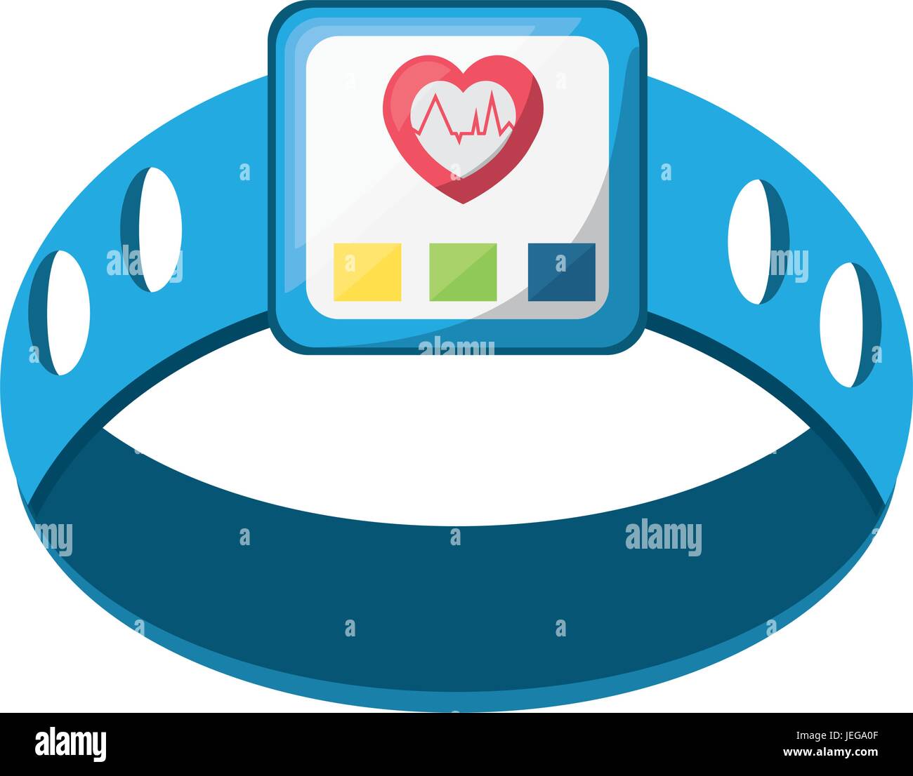 Heart rate monitor portable Stock Vector Images Alamy