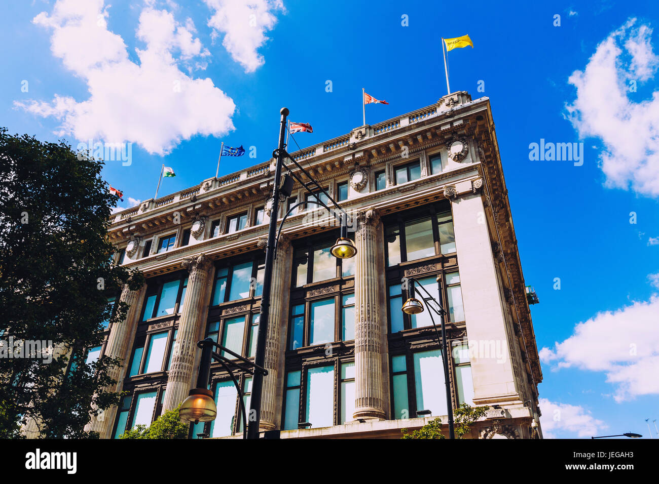 LONDON, UNITED KINGDOM August 6th, 2016 Detail of the Selfridges