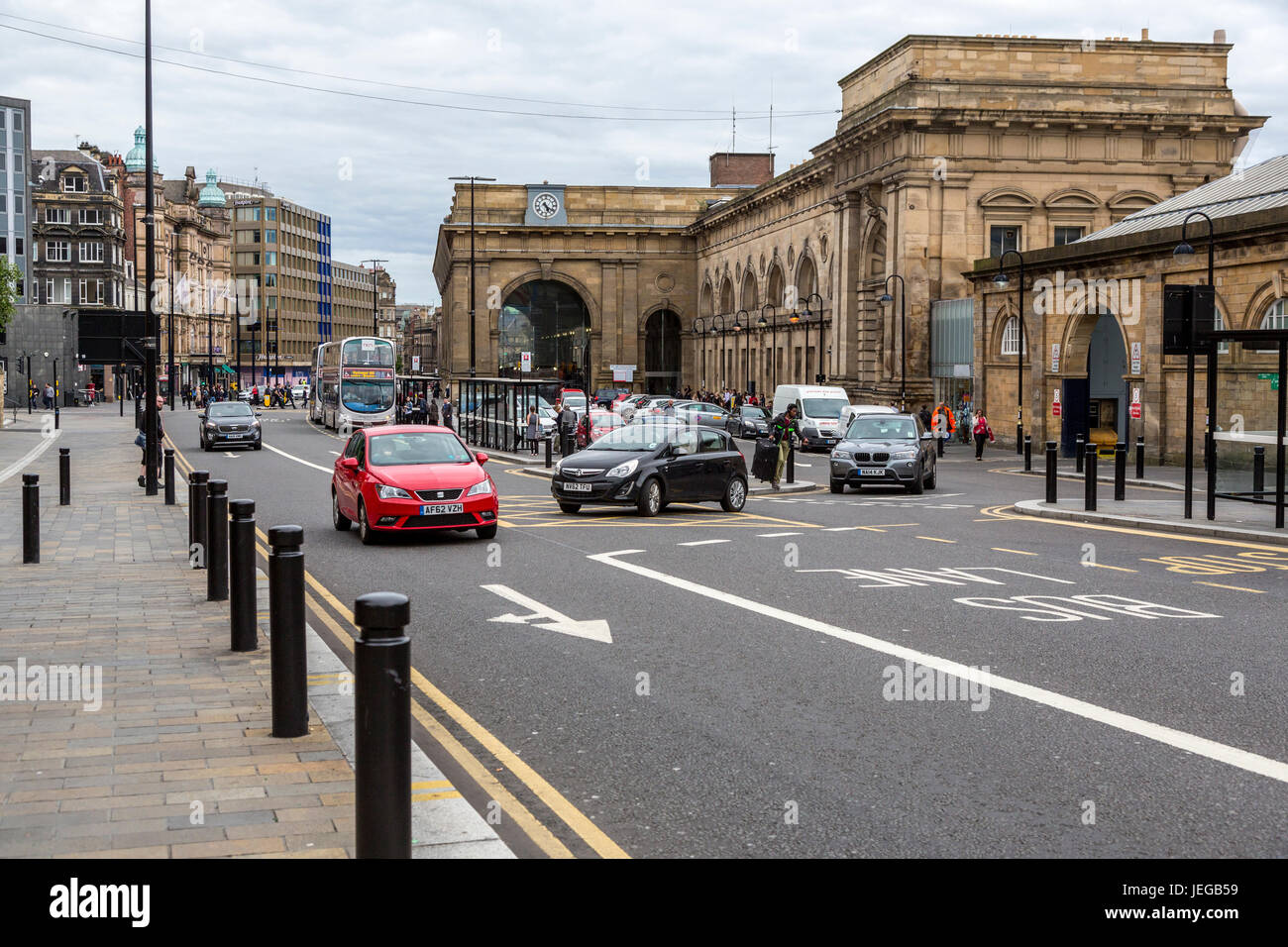 NewcastleuponTyne, England, UK. Train Station, Dedicated 1850 by