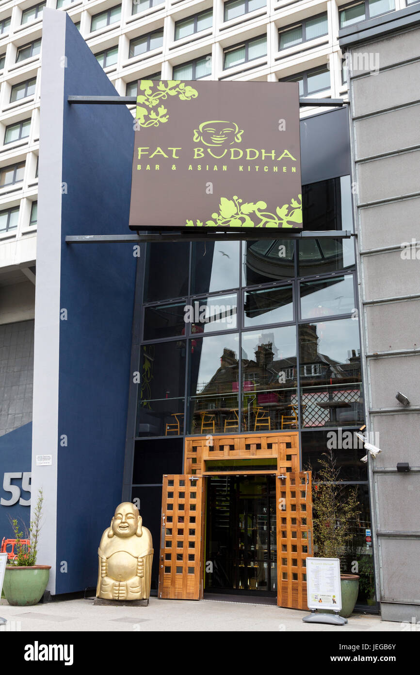 Newcastle-upon-Tyne, England, UK.  Fat Buddha Bar and Restaurant. Stock Photo