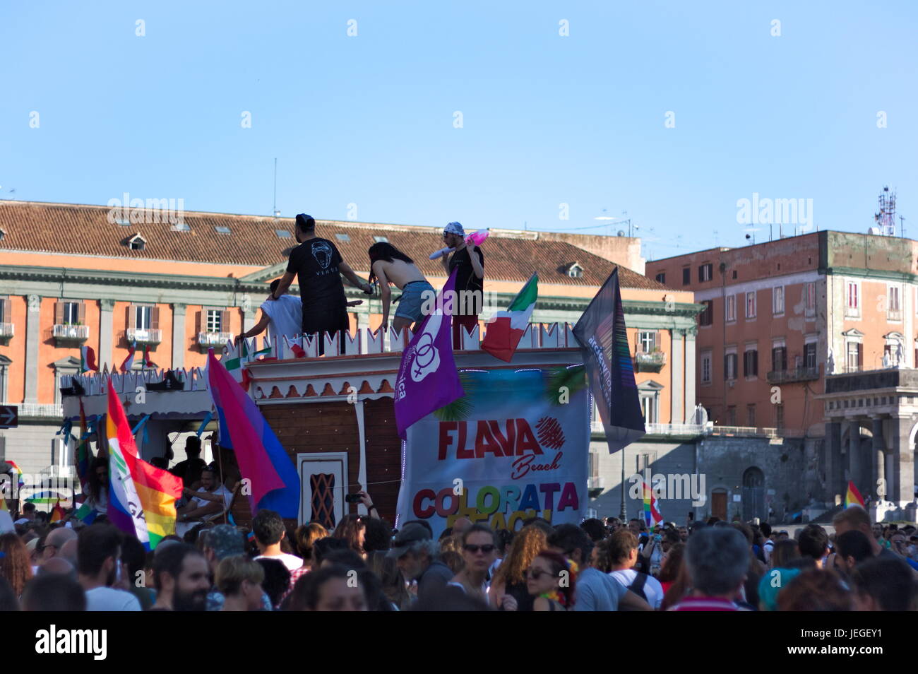 Naples, Italy, 24th June 2017, National Gay Pride Credit: Pat Dego ...
