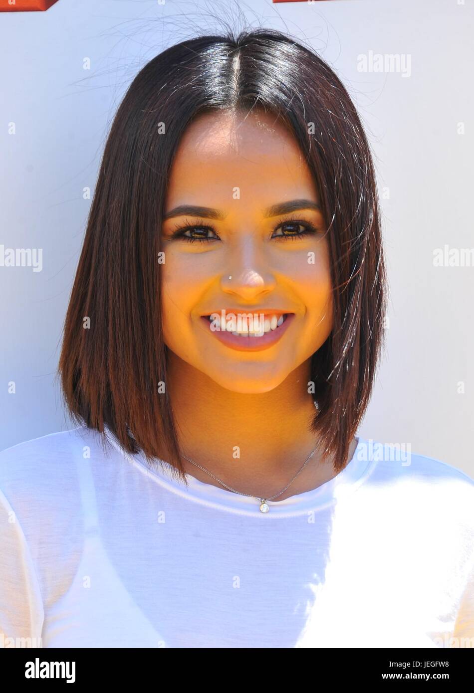 Los Angeles, USA. 24th June, 2017. Becky G at arrivals for DESPICABLE ME 3 Premiere, Shrine Auditorium, Los Angeles, CA June 24, 2017. Credit: Dee Cercone/Everett Collection/Alamy Live News Stock Photo