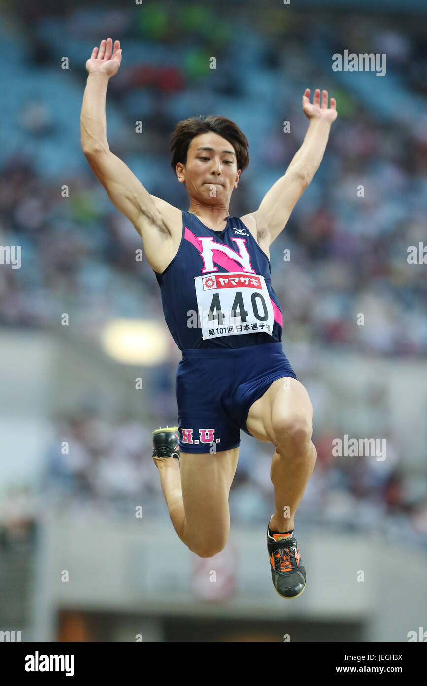 Yanmar Stadium Nagai Osaka Japan 24th June 17 Yuki Hashioka June 24 17 Athletics The 101st Japan Track Field National Championships Men S Long Jump Final At Yanmar Stadium Nagai Yanmar Stadium Nagai Osaka Japan 24th June 17 Yuki Hashioka June 24 17 Athletics The 101st Japan Track Field National Championships Men S Long Jump Final At Yanmar Stadium Nagai
