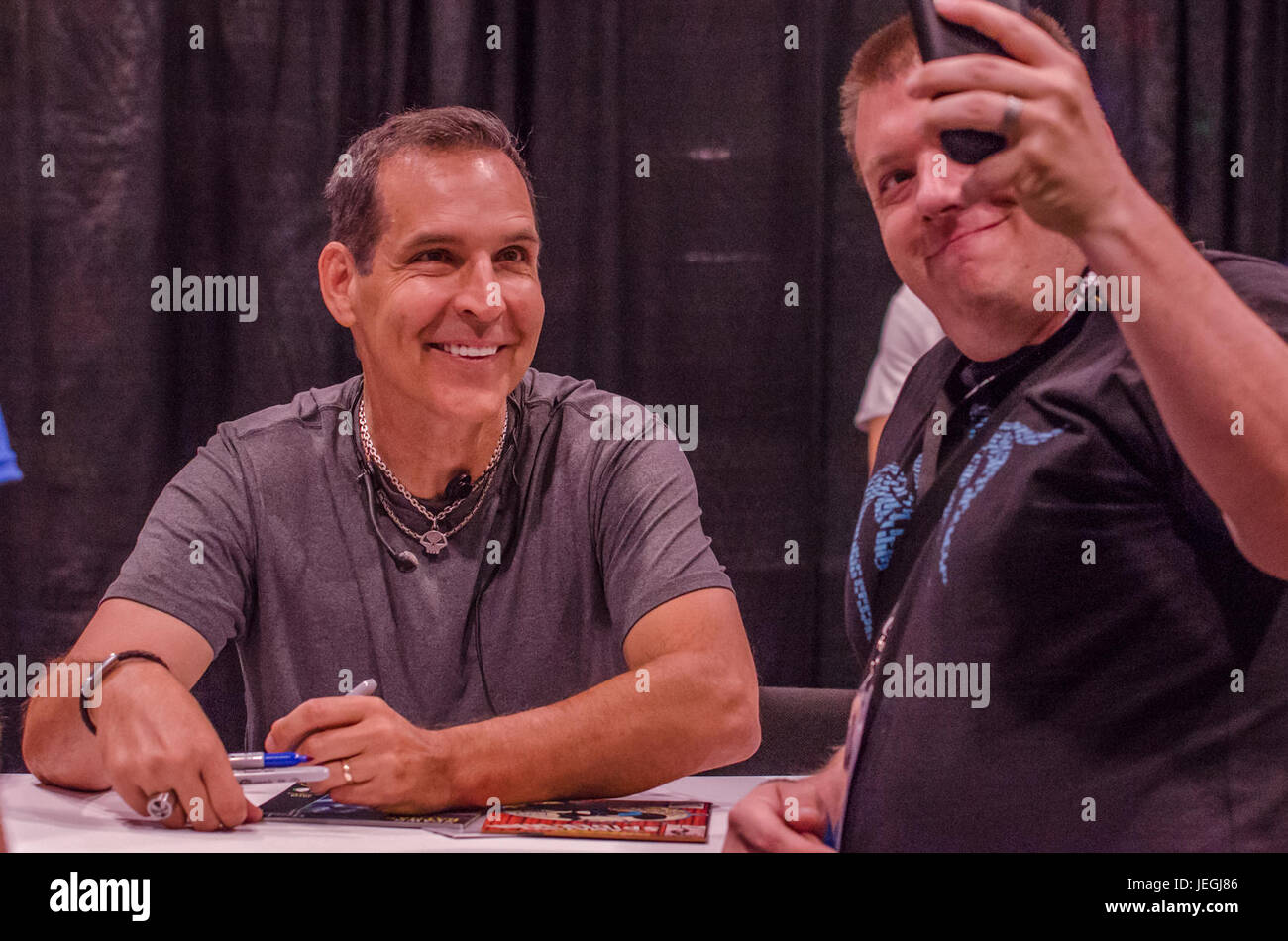 Las Vegas,USA. 24th June,2017. Todd McFarlane interacts fans June 24th 2017 Amazing Las Vegas Comic Con Las Vegas Convention Center Las Vegas,NV. Stock Photo