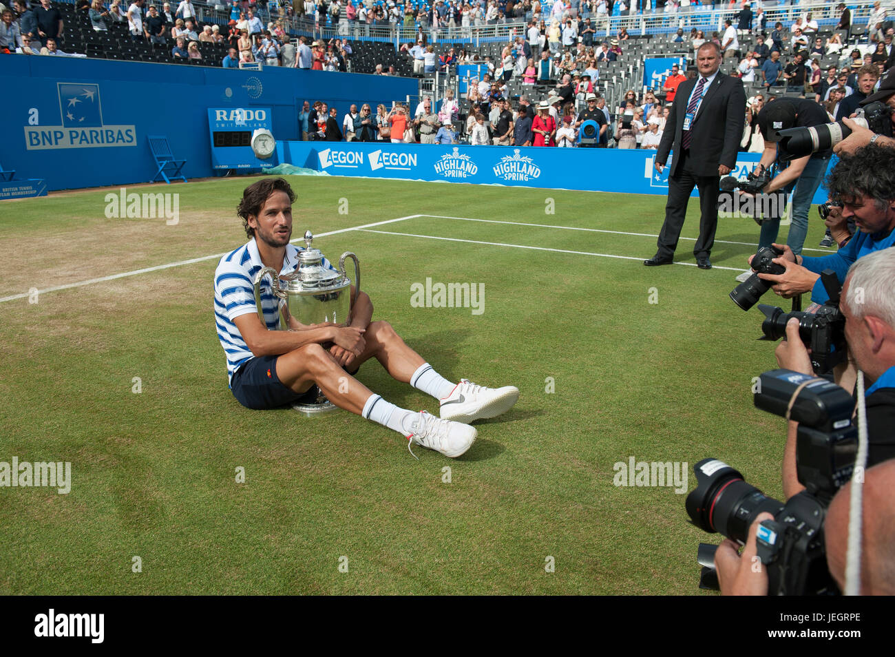 The Queen's Club, London, UK. 25th June, 2017. Finals Day of the 2017 Aegon Championships at the