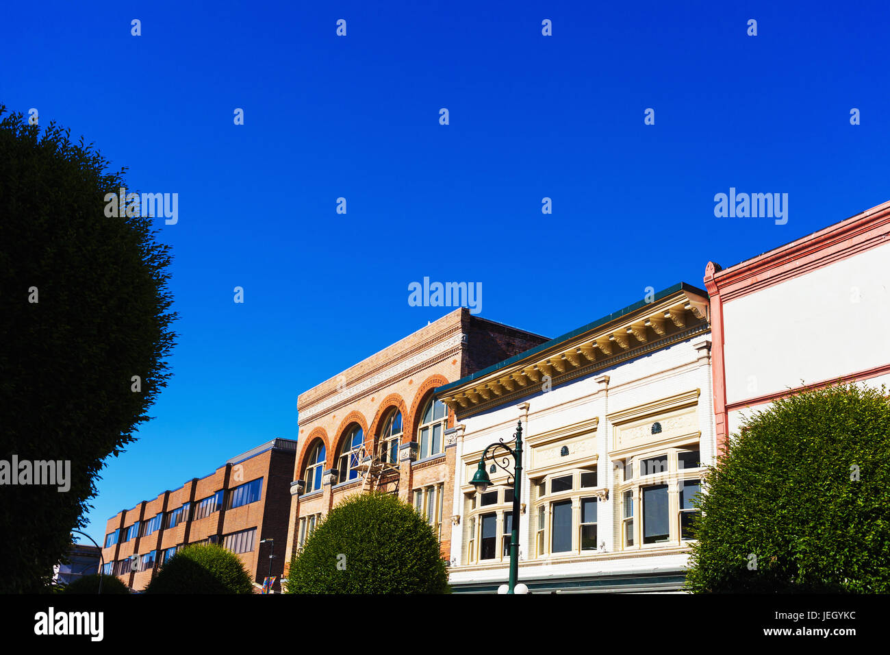 Old buildings and sky. Victoria, BC, Canada Stock Photo