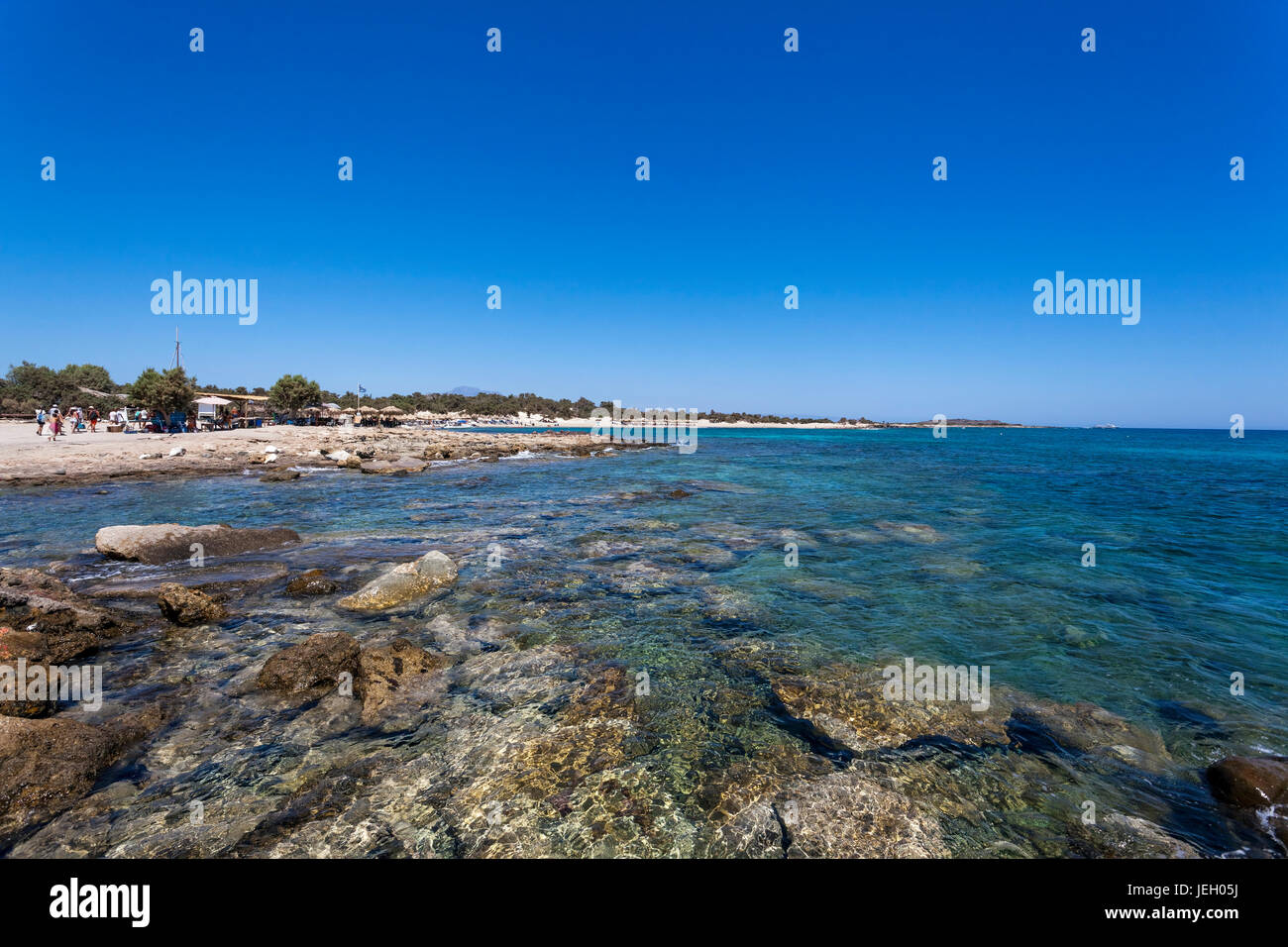 Coast, Chrissi Island, Greece Stock Photo