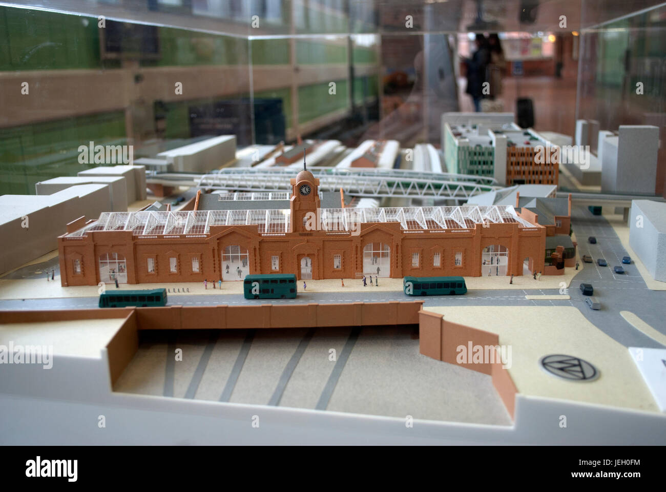 Model of Nottingham train station Stock Photo Alamy