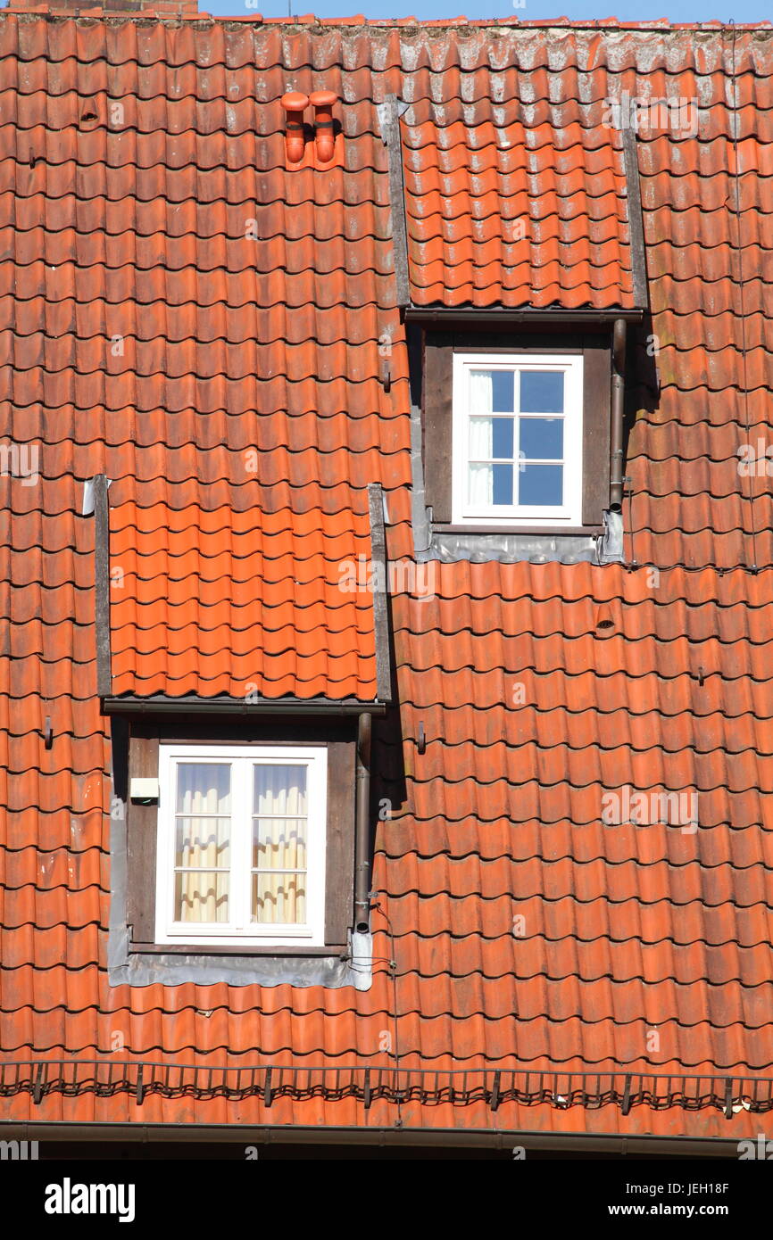 roof, roof windows Stock Photo Alamy