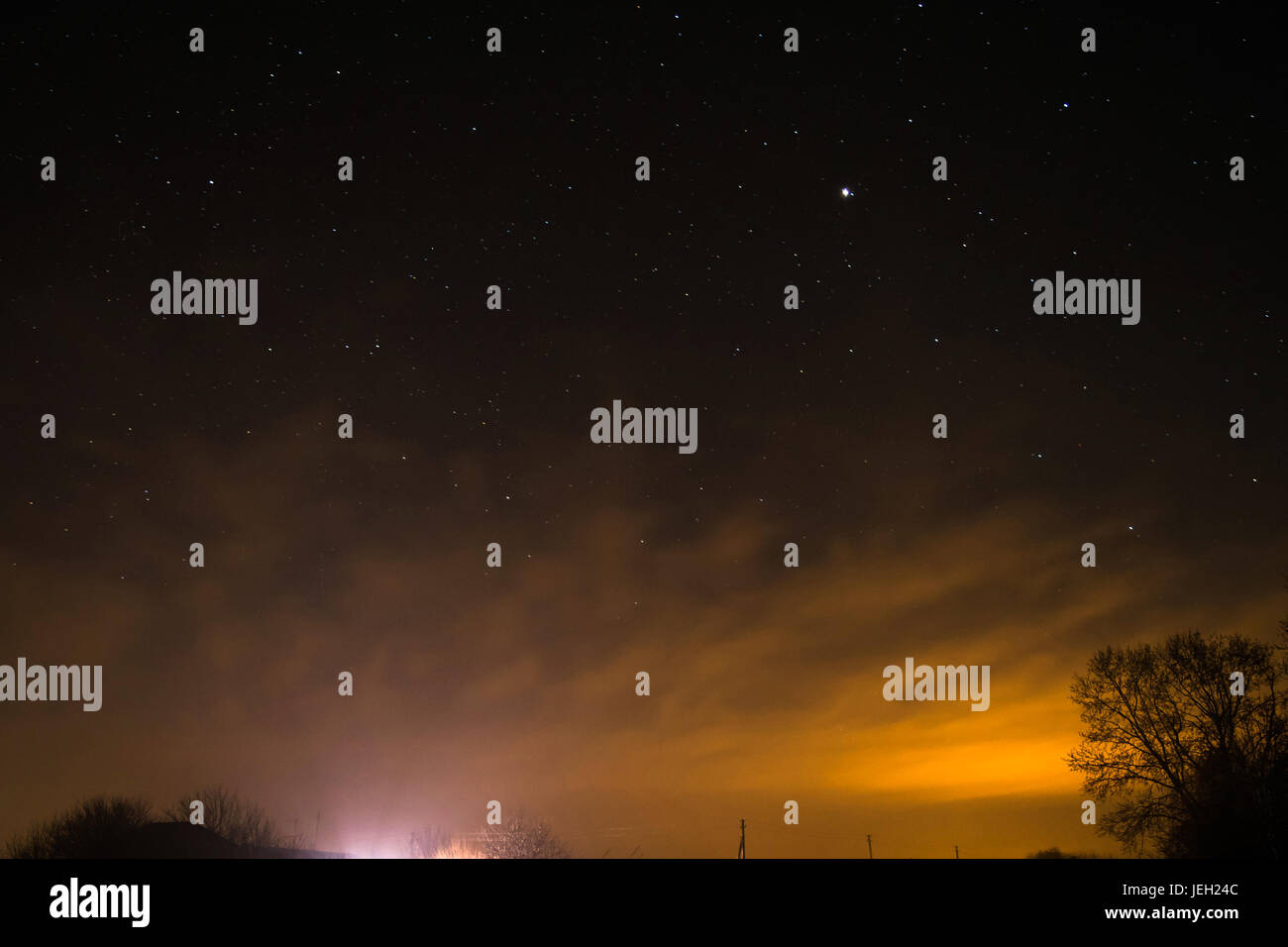 Starry night sky. The Milky Way, our the galaxy Stock Photo - Alamy