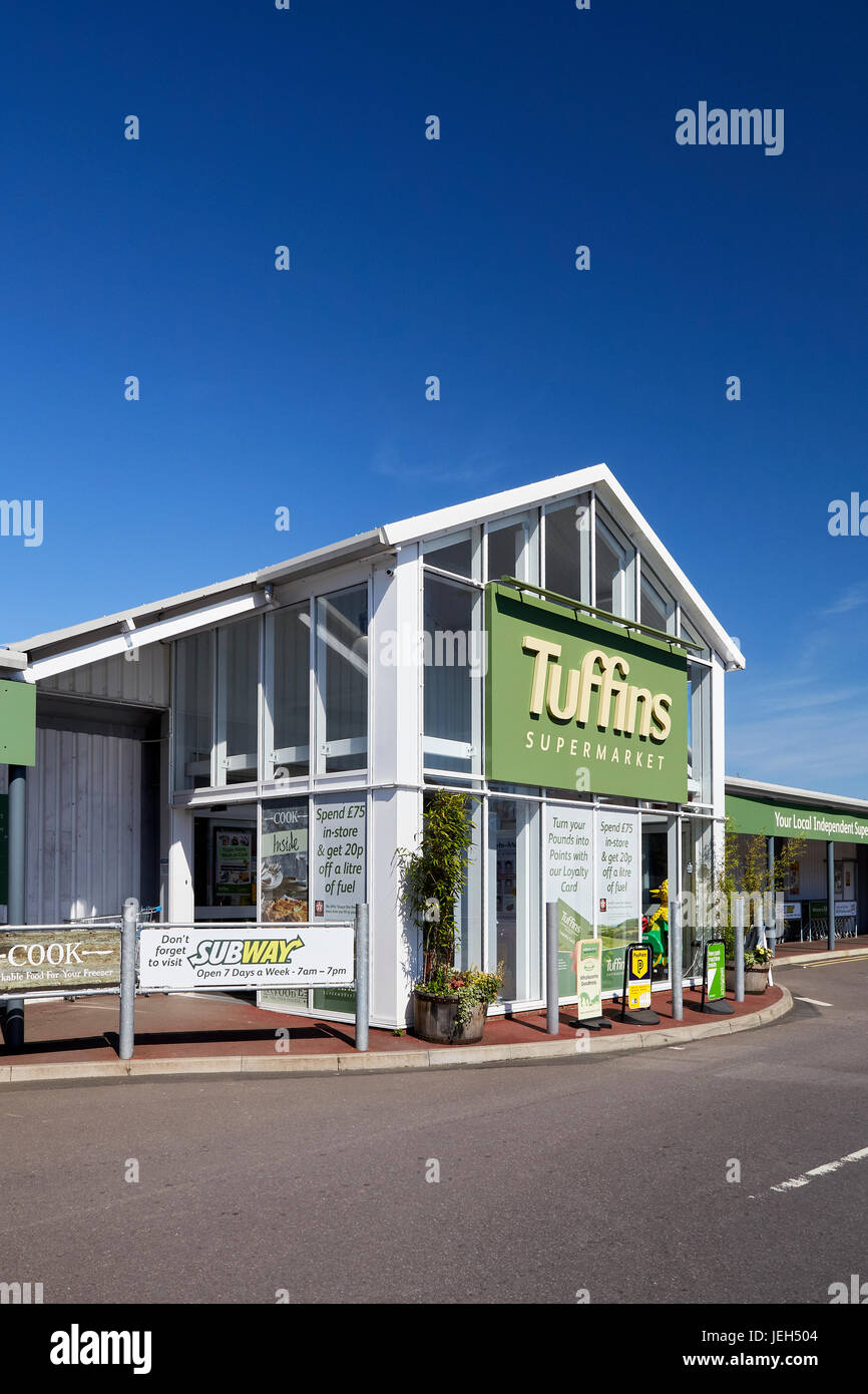 Harry Tuffins Supermarket Craven Arms Shropshire West Midlands England UK Stock Photo
