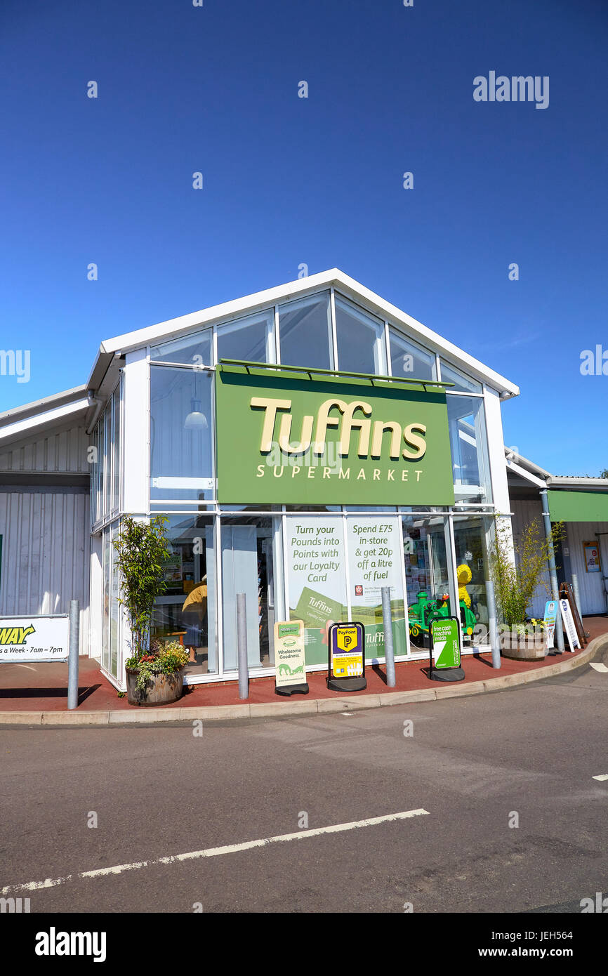 Harry Tuffins Supermarket Craven Arms Shropshire West Midlands England UK Stock Photo