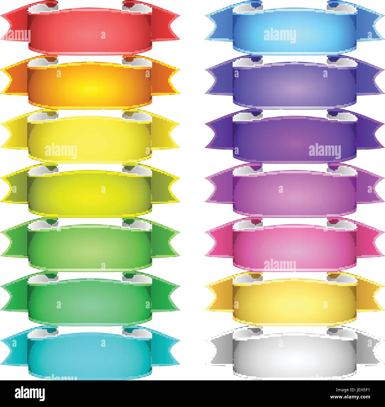 vector ribbons set Stock Vector Image & Art - Alamy