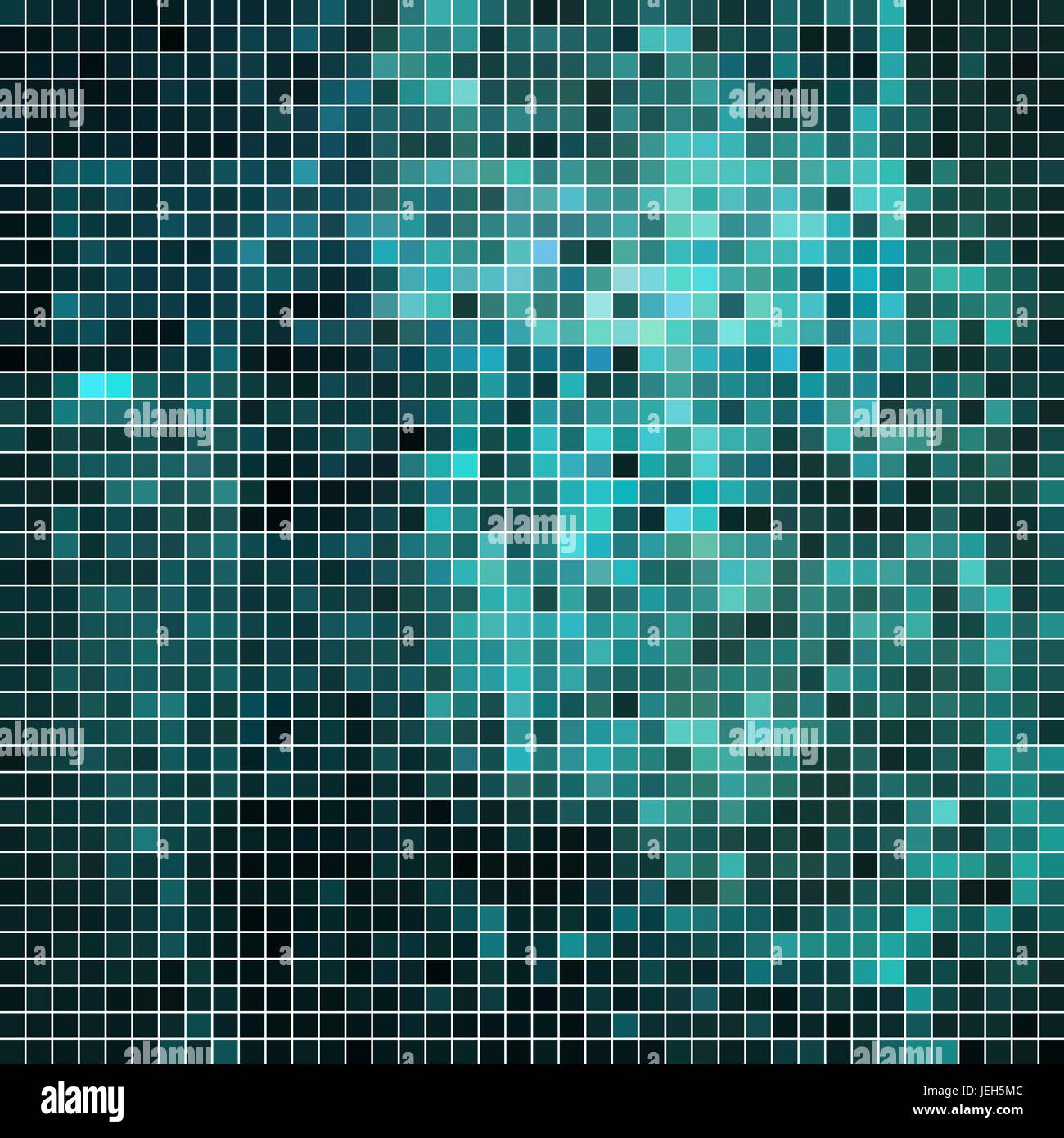 abstract vector square pixel mosaic background - blue Stock Vector ...