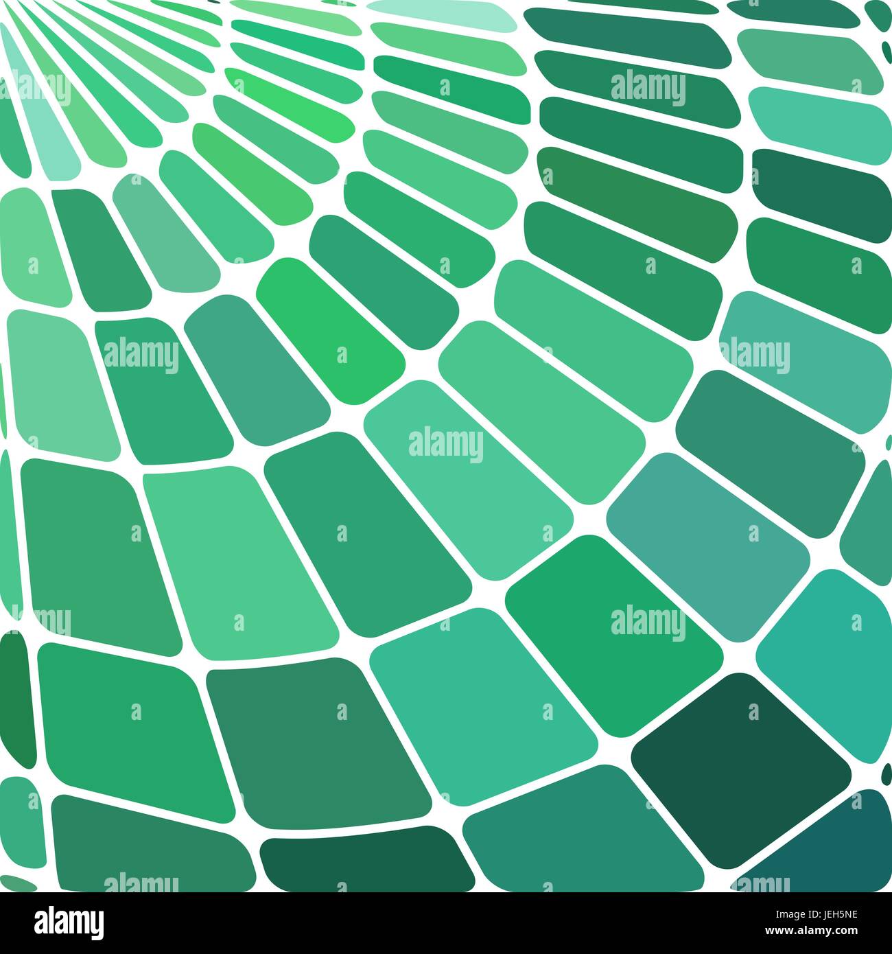 abstract vector stained-glass mosaic background - green and teal Stock ...