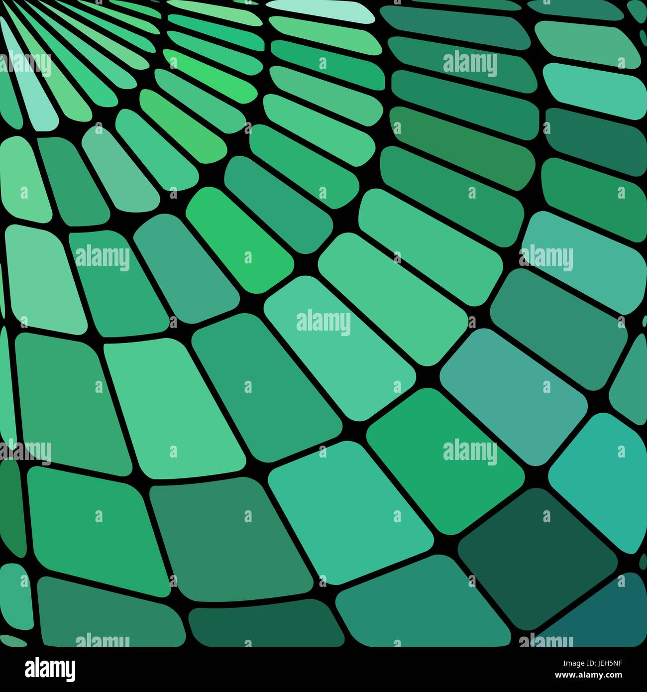 abstract vector stained-glass mosaic background - green and teal Stock ...