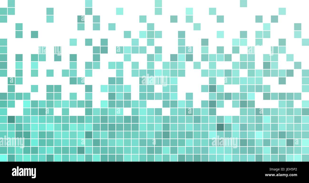 abstract vector square pixel mosaic background - blue Stock Vector ...