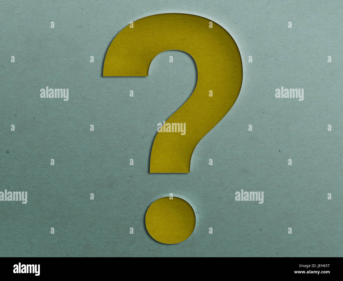 Paper Cut Question Mark on the Grunge Paper Stock Photo Alamy