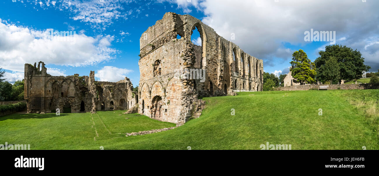 Easby Abbey ruins; Richmond, Yorkshire, England Stock Photo Alamy