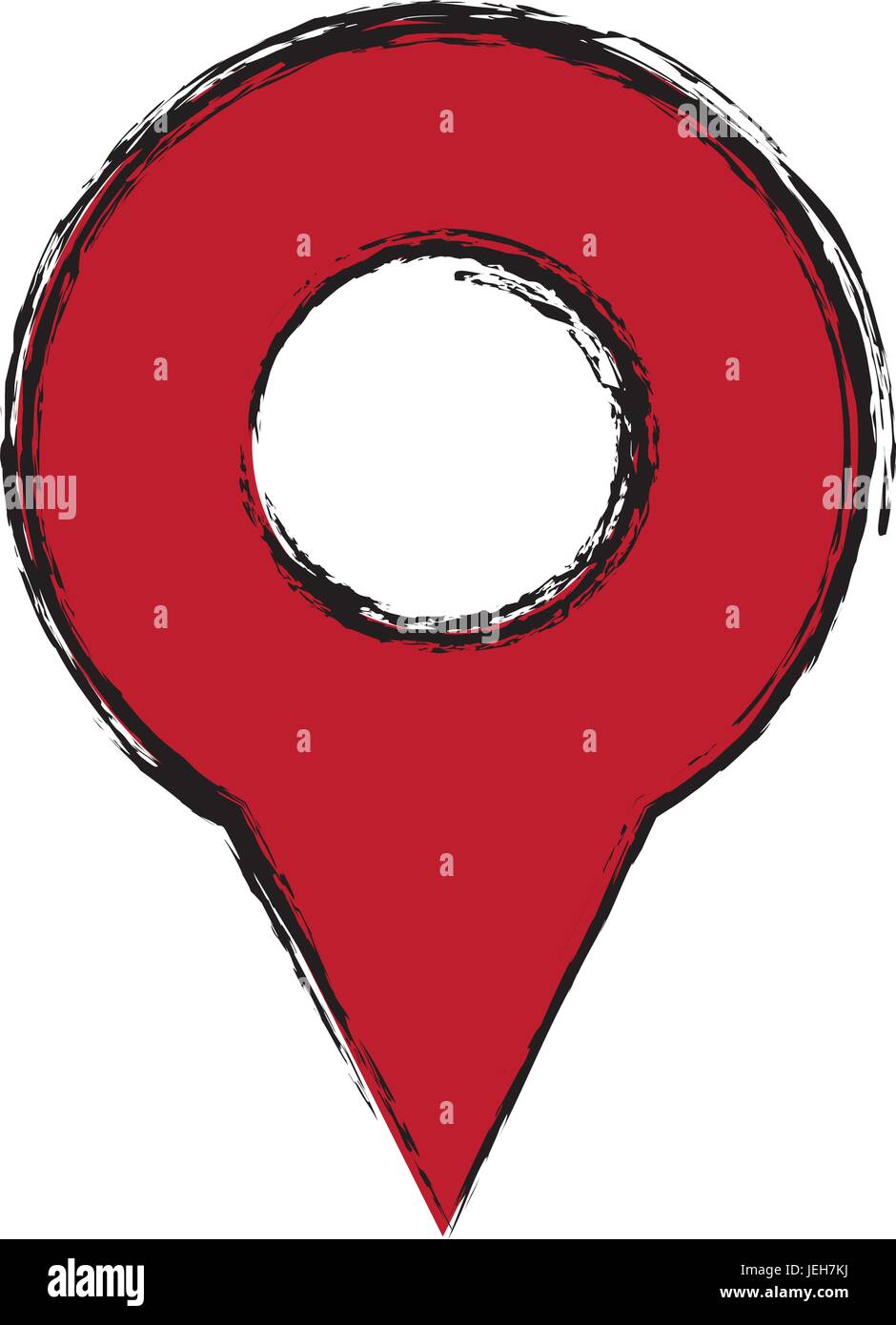 map pin icon direction gps element search Stock Vector Image & Art - Alamy