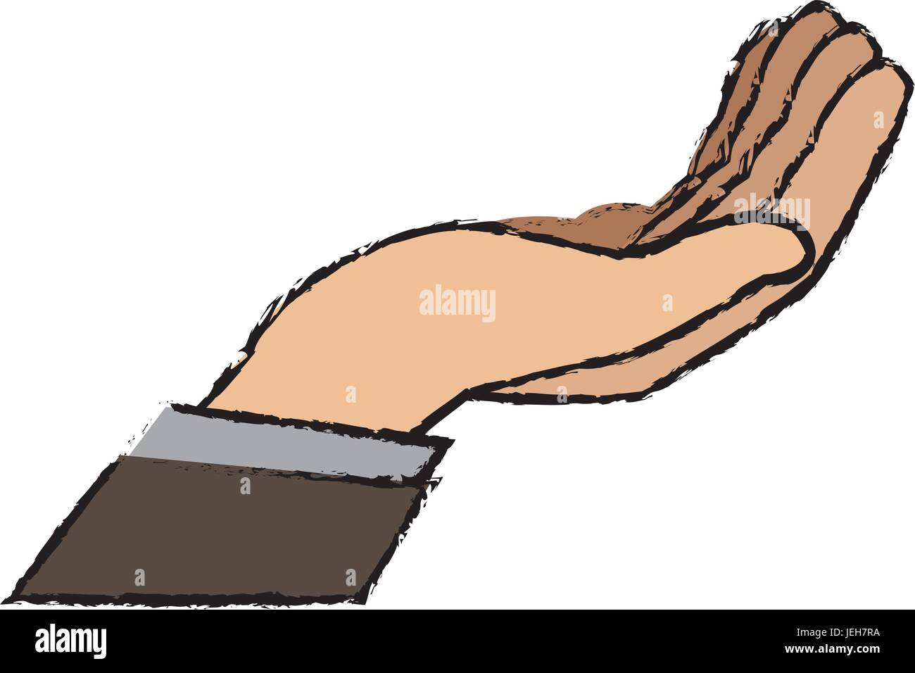 cartoon business man hand gesture help Stock Vector Image & Art - Alamy