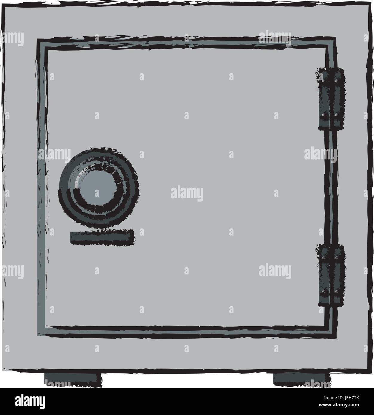 security concept with metal closed box bank safe money Stock Vector ...