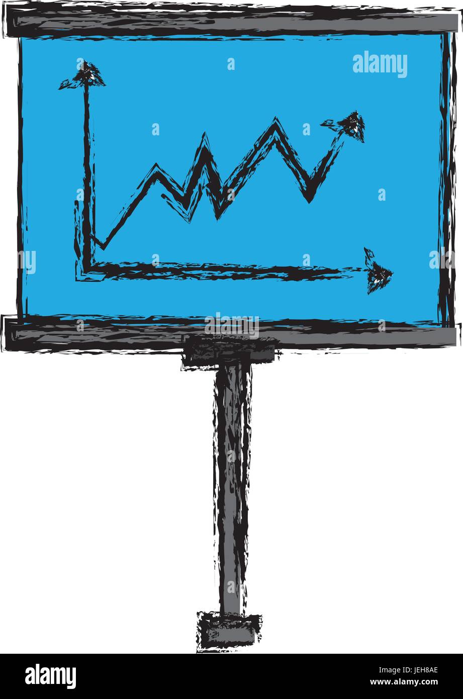 presentation board with market data and statistics marketing campaign ...