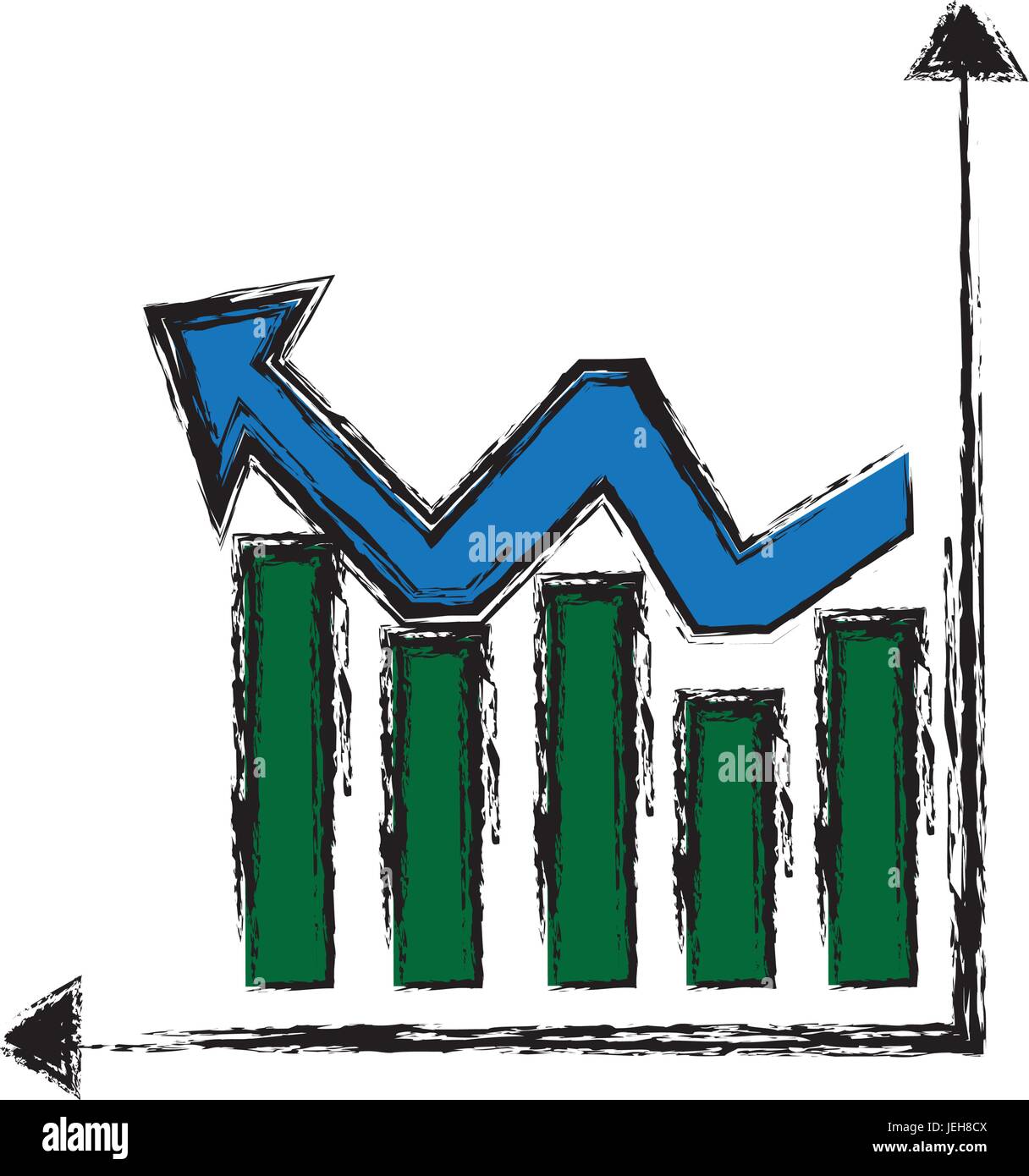 financial statistics graphs arrow growth Stock Vector Image & Art - Alamy