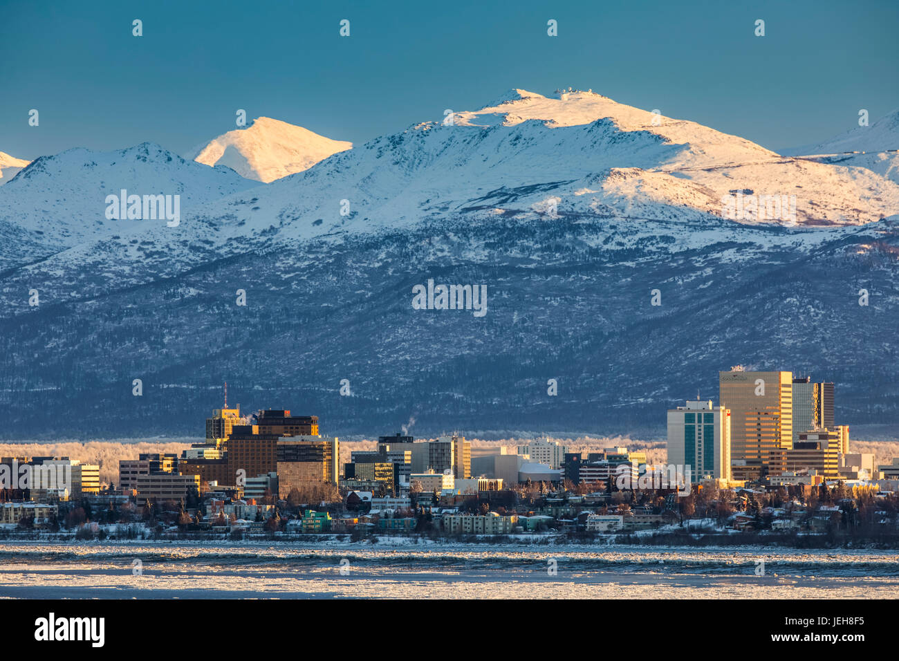 Downtown anchorage view hi-res stock photography and images - Alamy