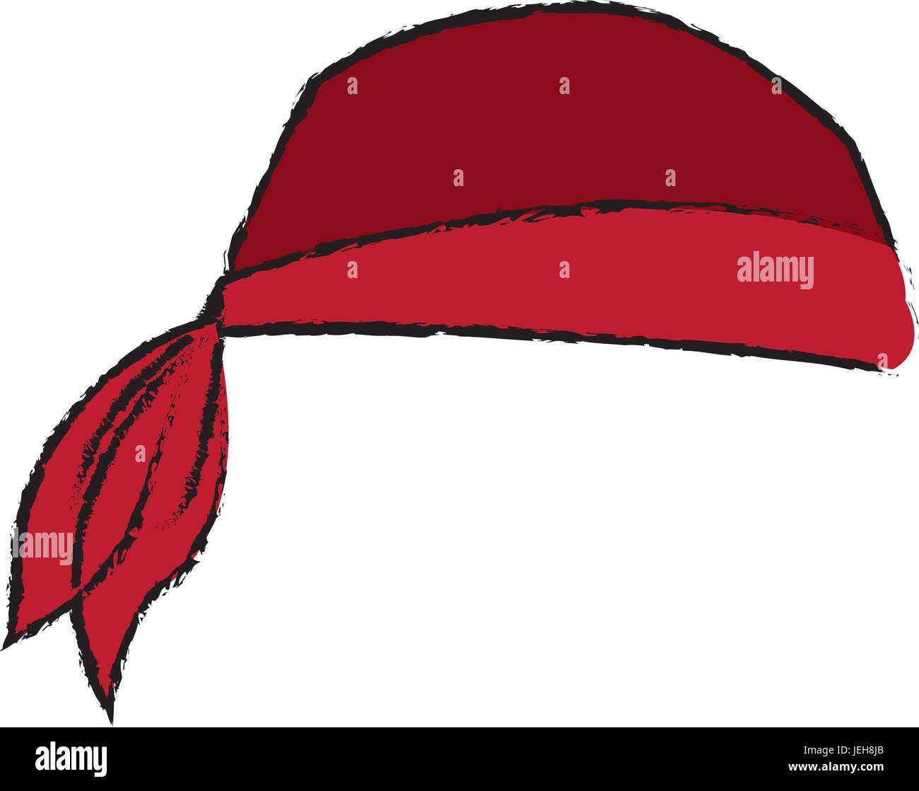 pirate bandana head costume accessory Stock Vector Image & Art - Alamy