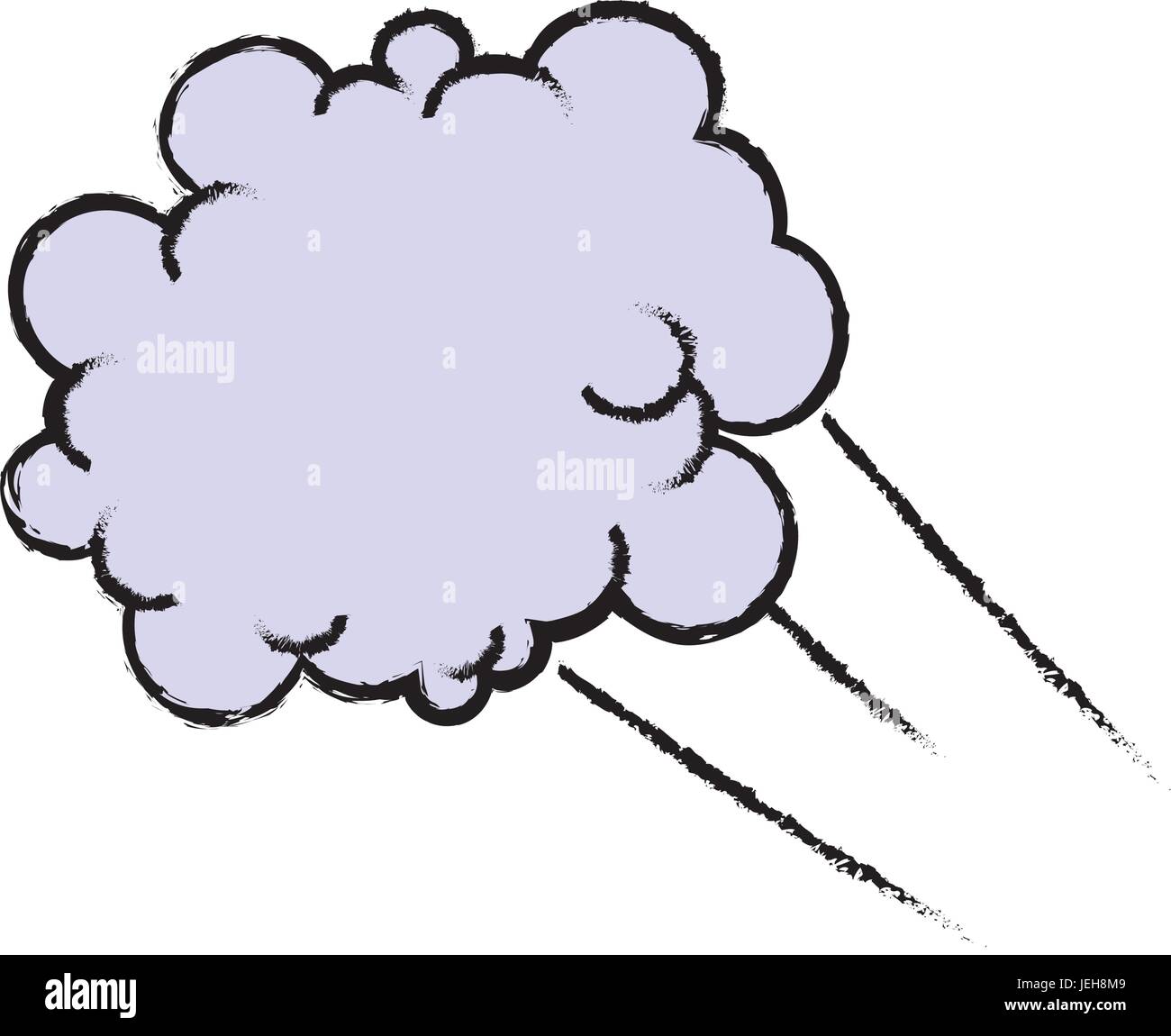 drawing fluffy cloud shaped think bubble Stock Vector Image & Art Alamy