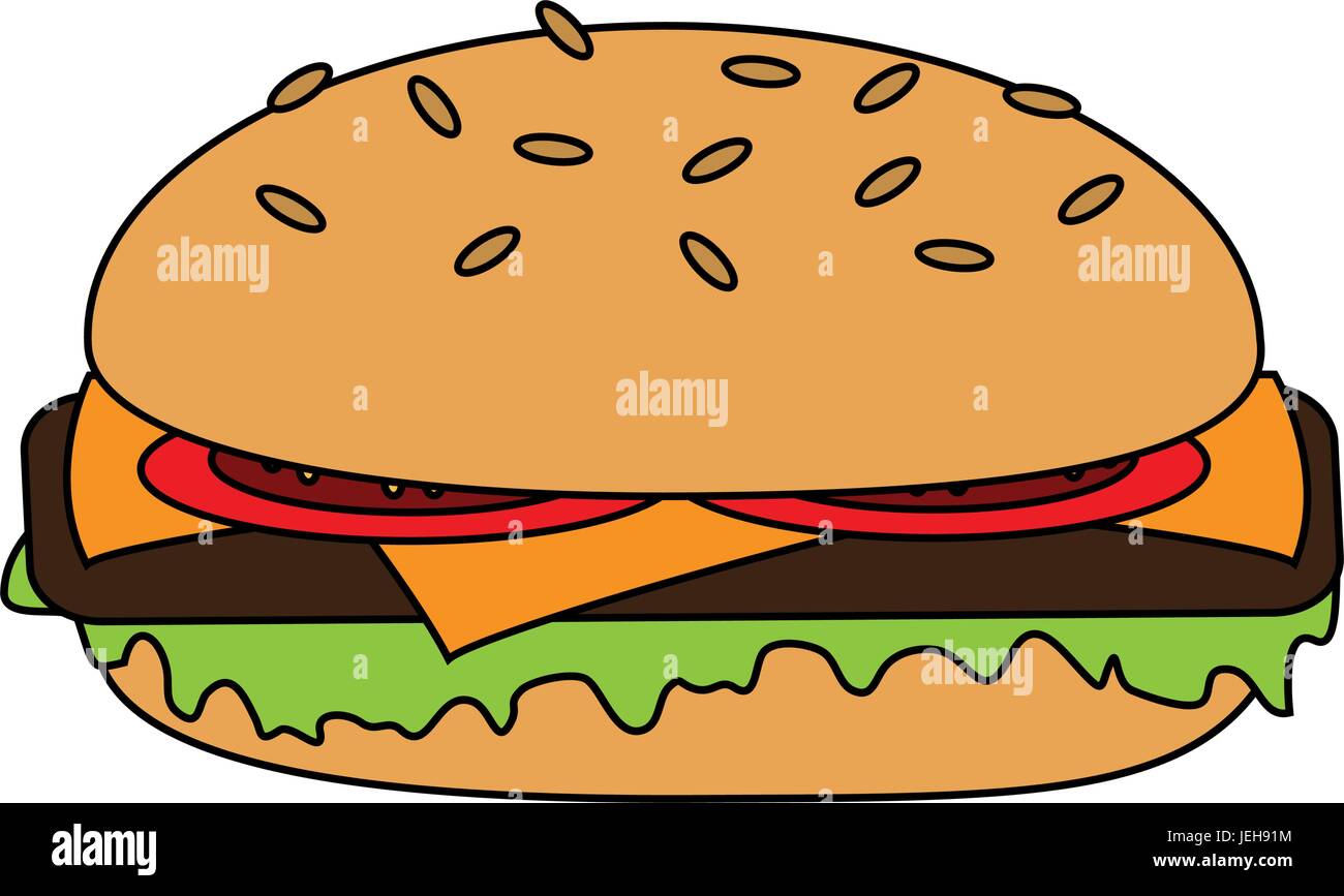 Cheese Burger Vector Illustration Stock Vector Image Art Alamy Cheese Burger Vector Illustration Stock Vector Image Art Alamy