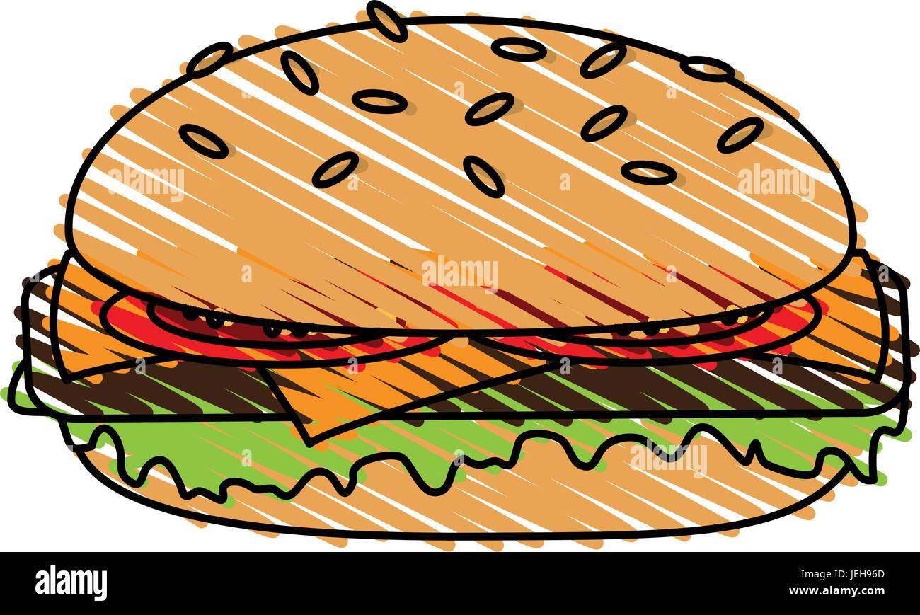 burger vector illustration Stock Vector Image & Art - Alamy