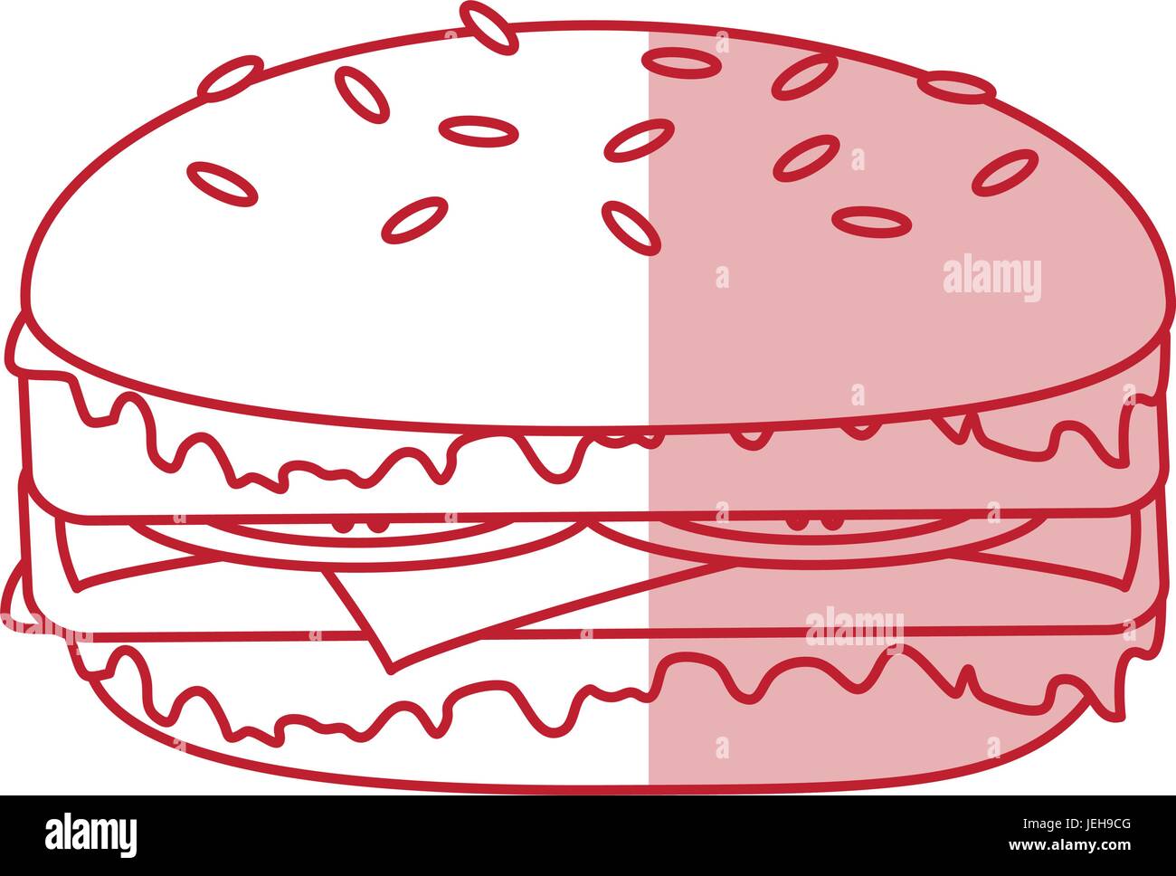 burger vector illustration Stock Vector Image & Art - Alamy