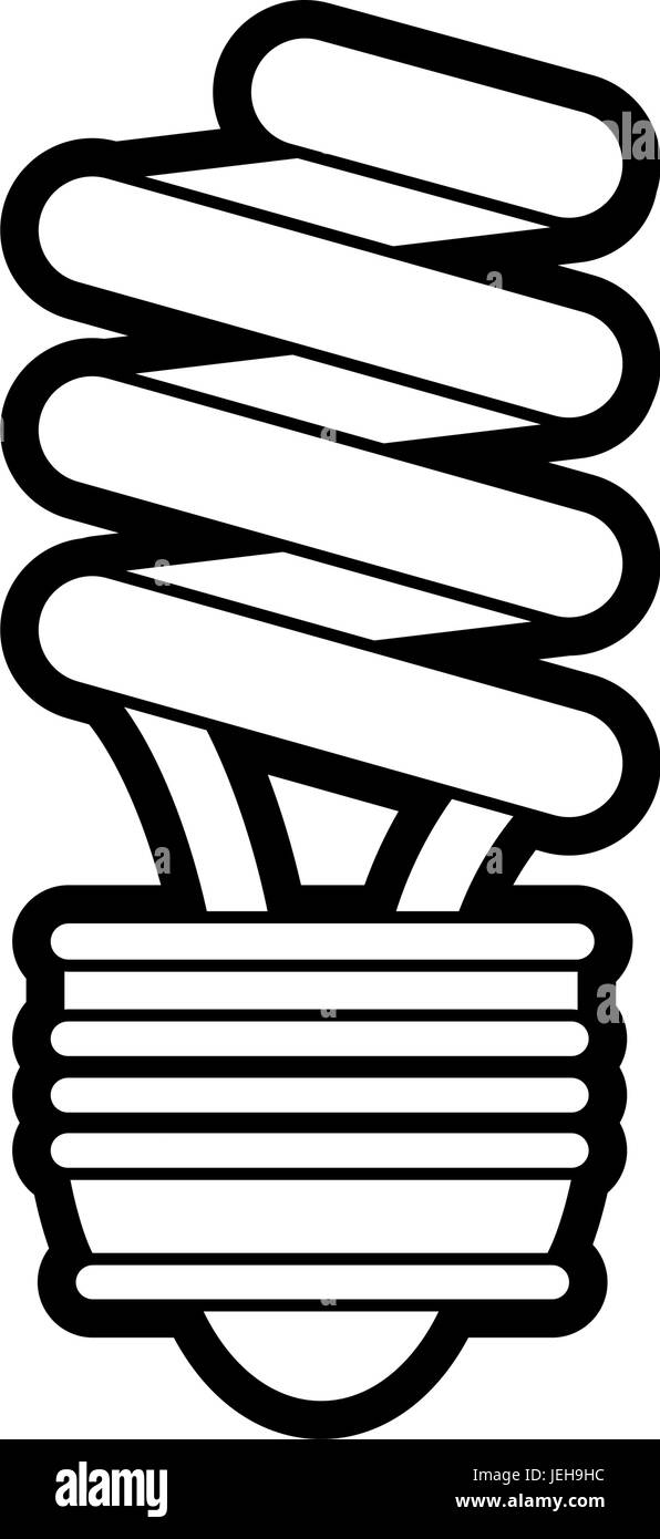 compact fluorescent lamp vector illustration Stock Vector Image & Art